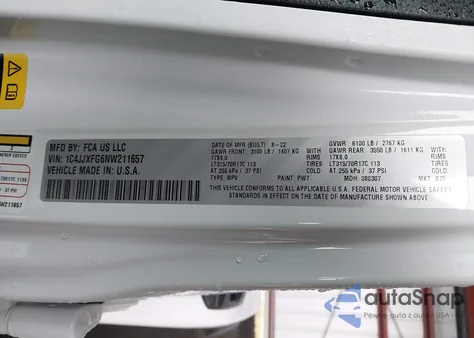 2022 Jeep Wrangler Unlimited Rubicon 4X4 z USA, uszkodzony, nr VIN 1C4JJXFG6NW211657